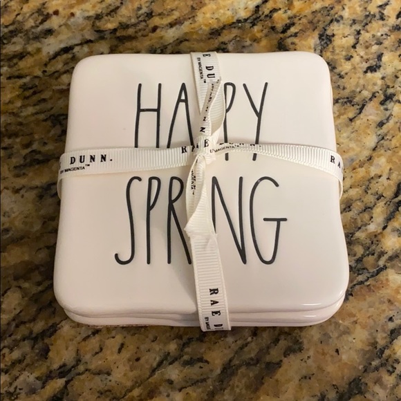 Rae Dunn Other - Rae Dunn Happy Spring Coaster Set